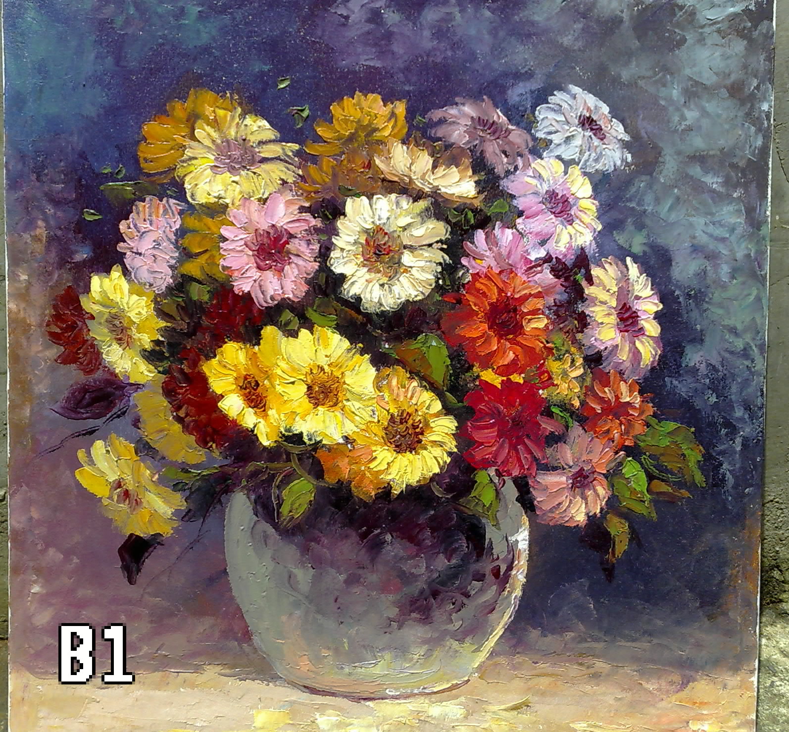 Contoh Gambar Bunga Di Kanvas - Contoh Box