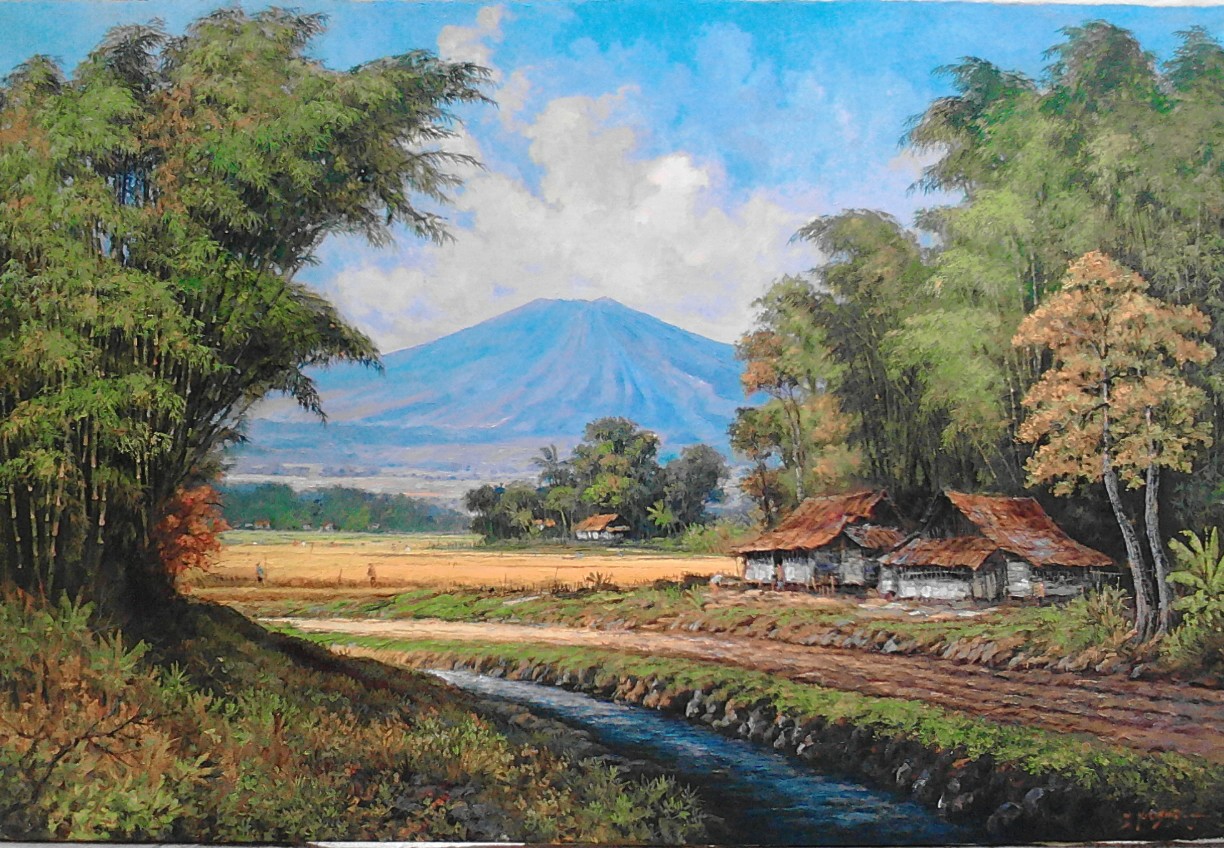  lukisan  pemandangan  pelukis KUAT CASMORO