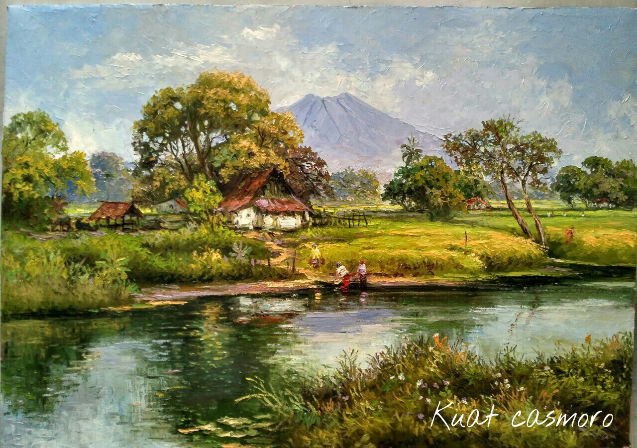 Lukisan pemandangan pelukis KUAT CASMORO